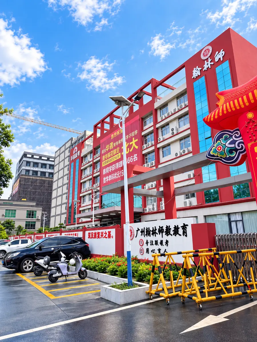 校区外景·教学楼与校门